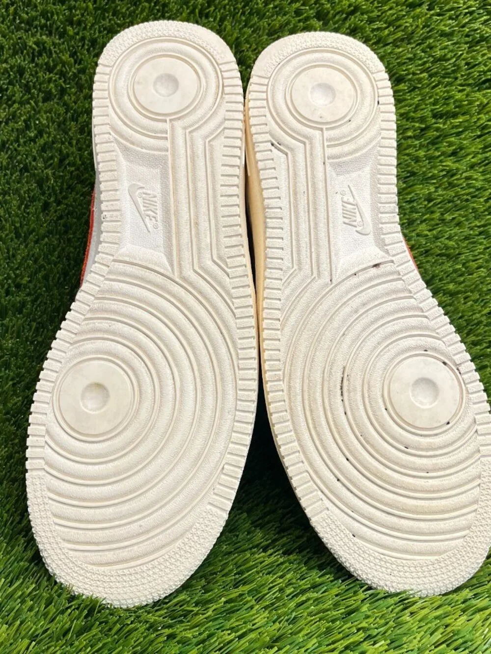 Nike Air Force 1 Low White with Orange Swoosh - Men's Shoe